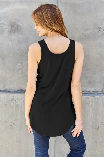 Full Size Round Neck Tank - Basic Bae