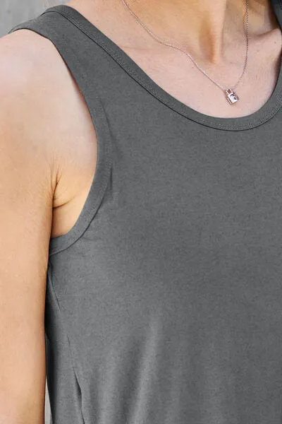 Full Size Round Neck Tank - Basic Bae