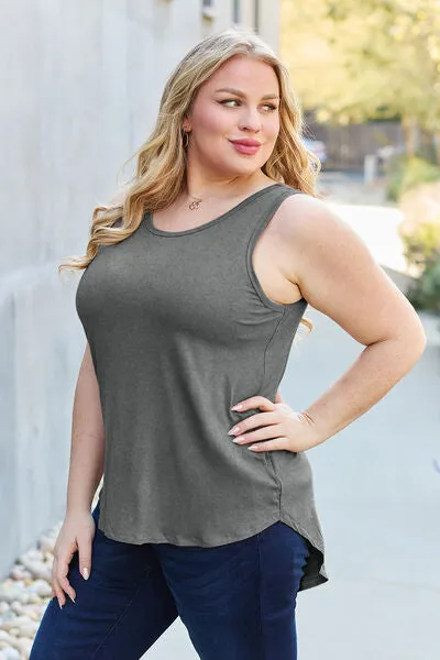 Full Size Round Neck Tank - Basic Bae