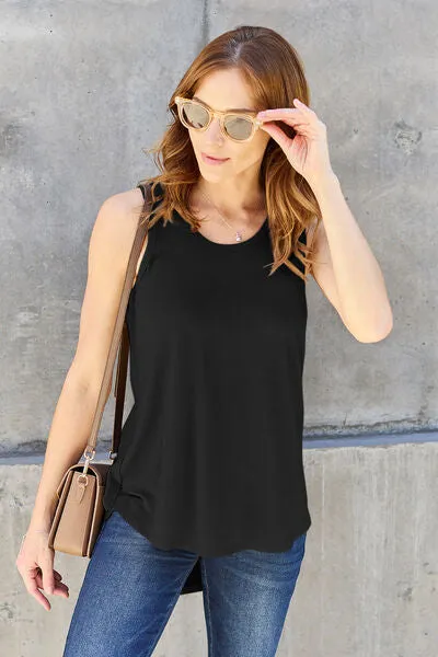 Full Size Round Neck Tank - Basic Bae