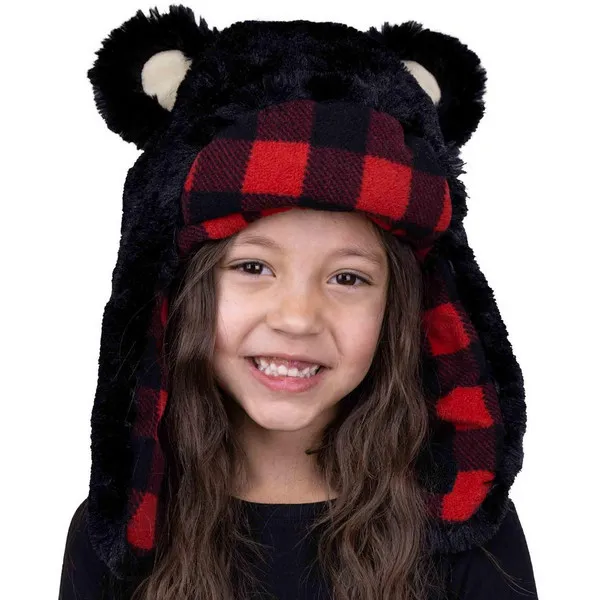 Bear Kid and Adult Critter Cap