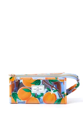 Beauty Tools | The Flat Lay Co. Jelly Open Flat Box Bag in Mediterranean Oranges | The Flat Lay Co