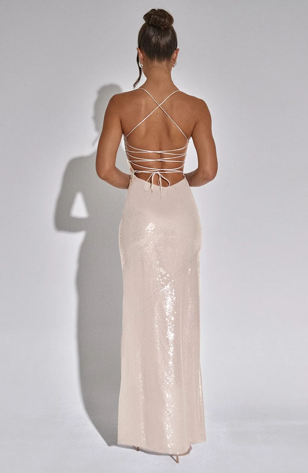 Nude Maxi Dress - Bells