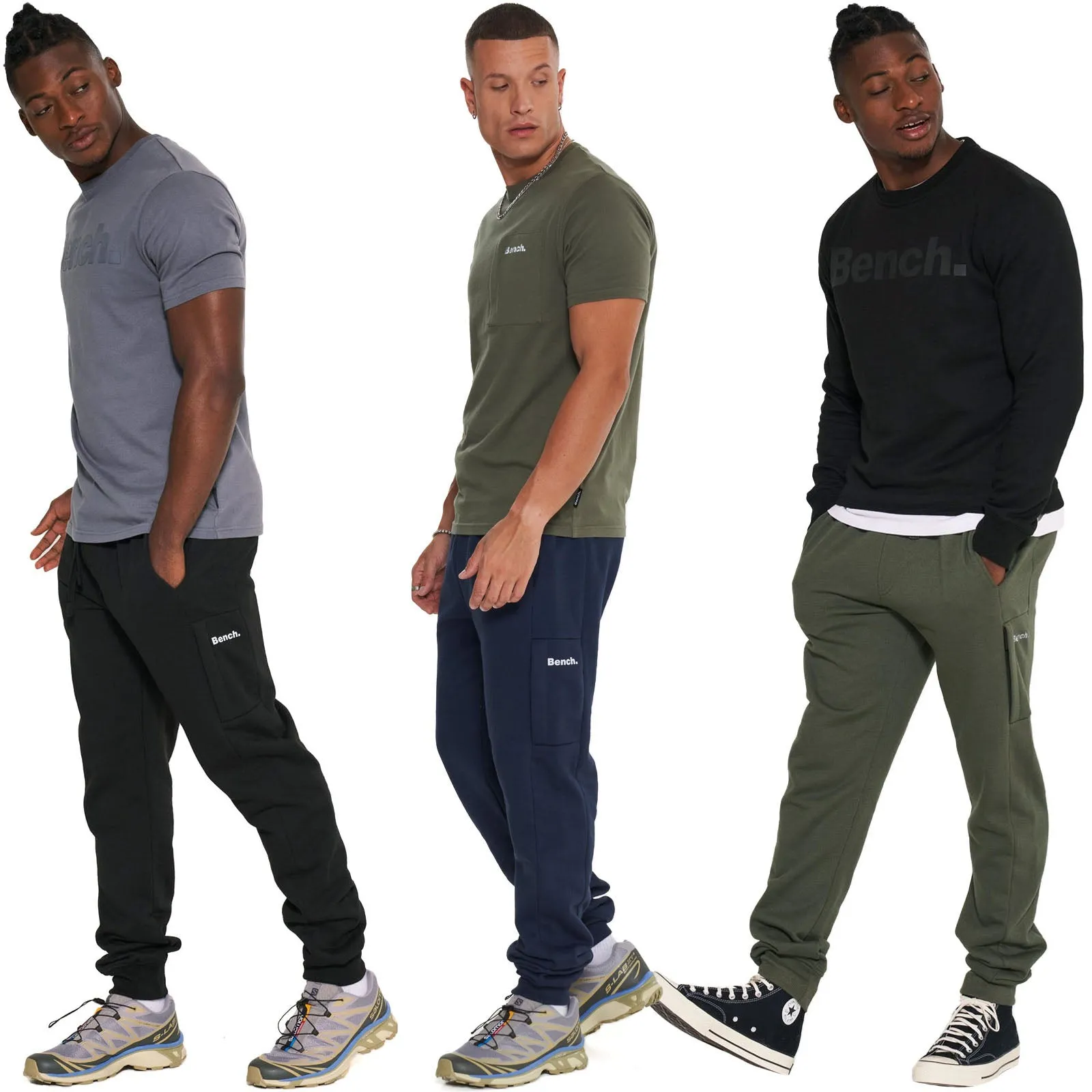 Bench Mens Vizz Cargo Pocket Joggers