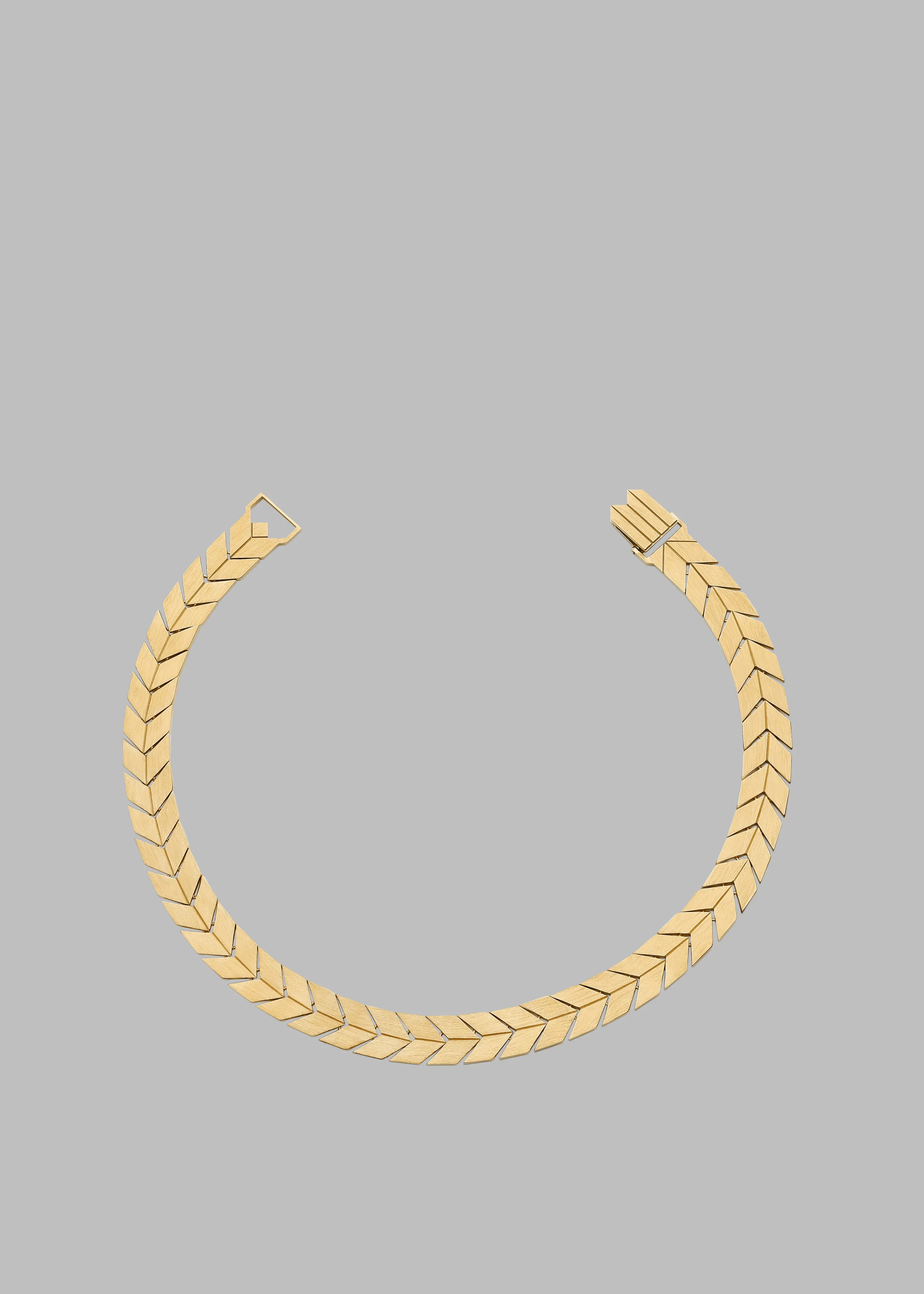 Bevza Flat Spikelet Choker - Gold