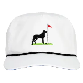 Large Dog Leash Hat - White