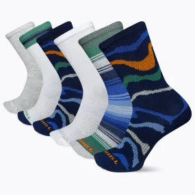 Big Kid's Everyday Crew Sock 6-Pack