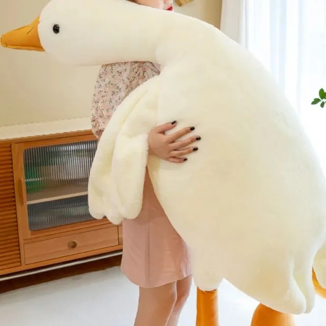 Big White Goose Plush Toy Throw Pillow - S4807165