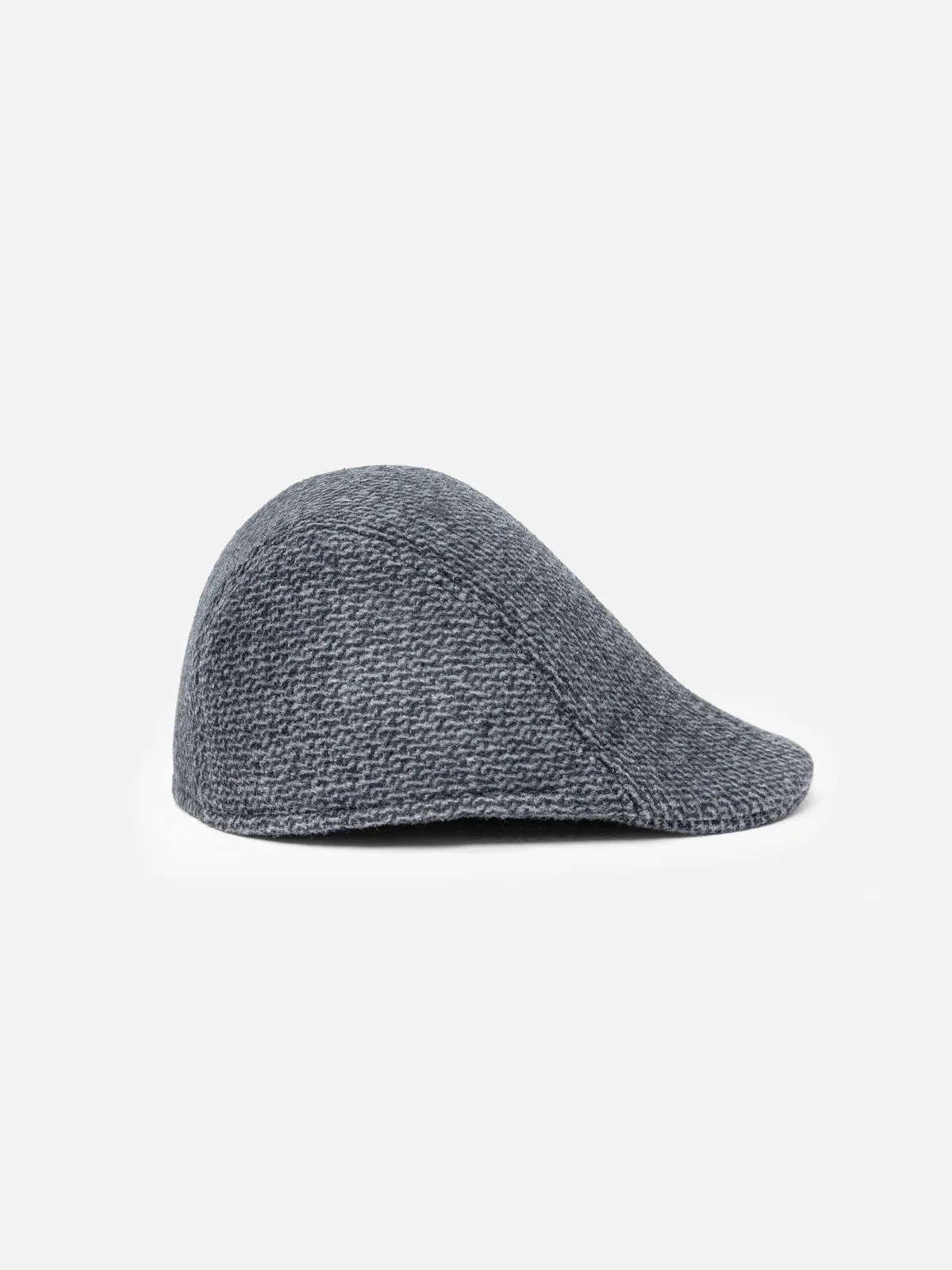 Black & Grey Flat Cap - FAC23-052