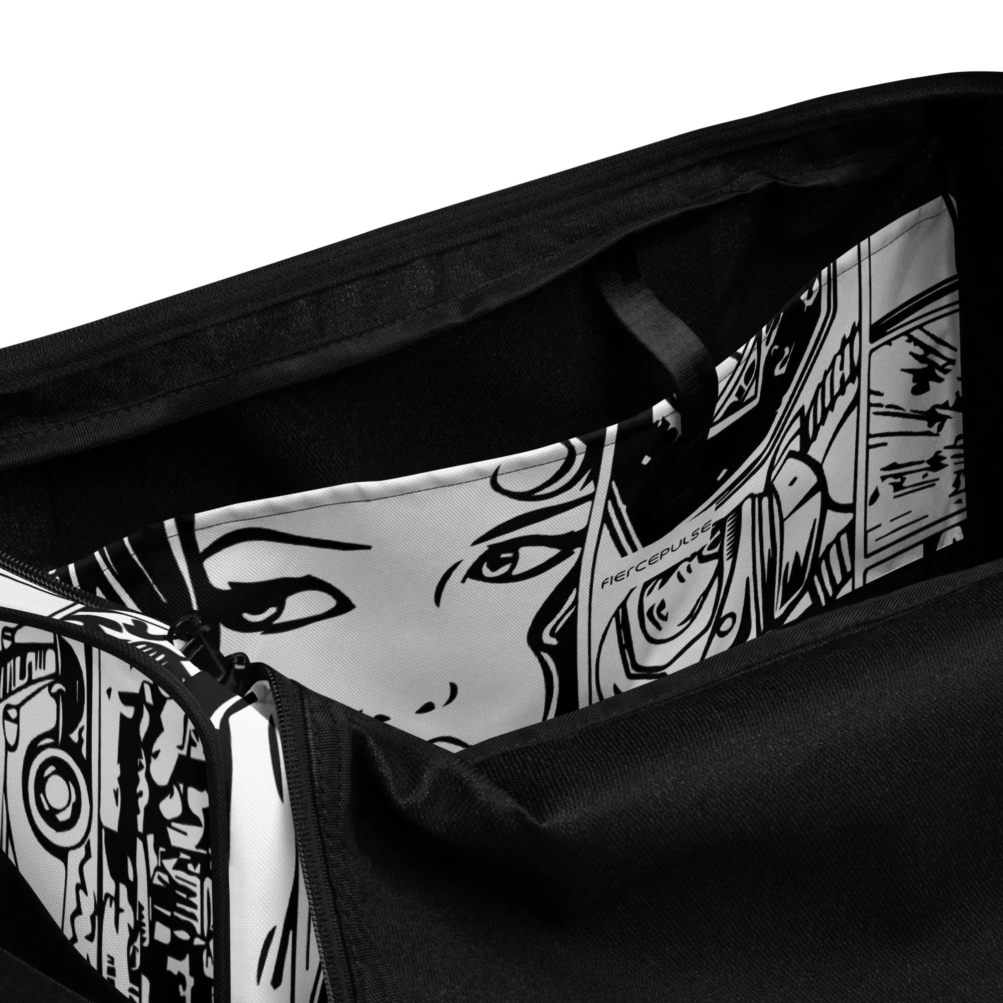 Black & White Comic Book Duffle Bag