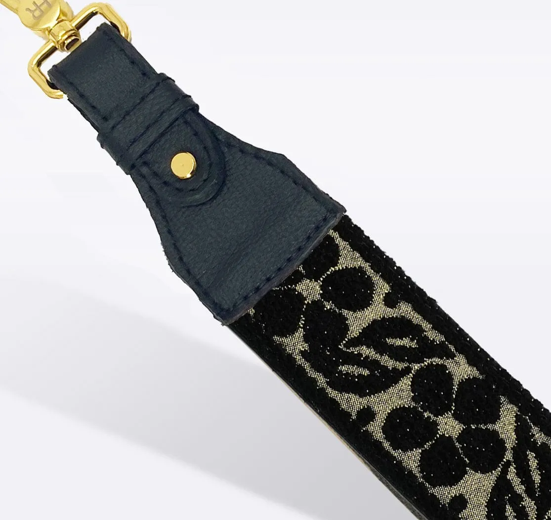 Black Golddust Bag Strap