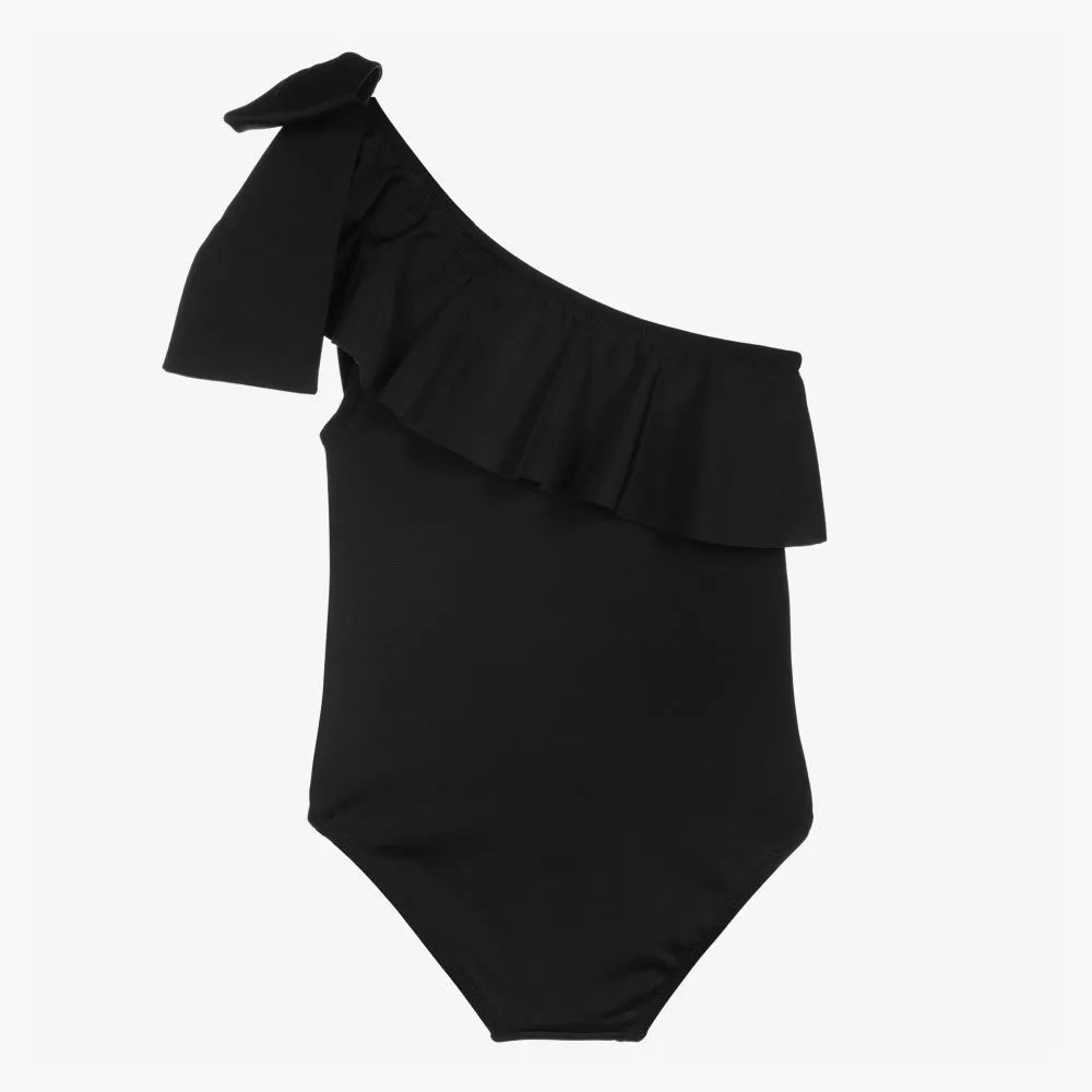 Black One-Shoulder Swimsuit