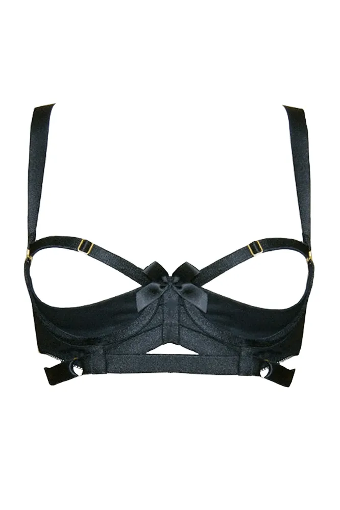 Black Shelf Bra - Gia