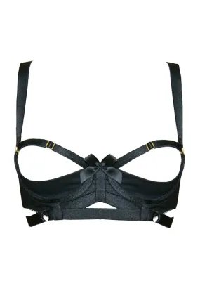 Black Shelf Bra - Gia