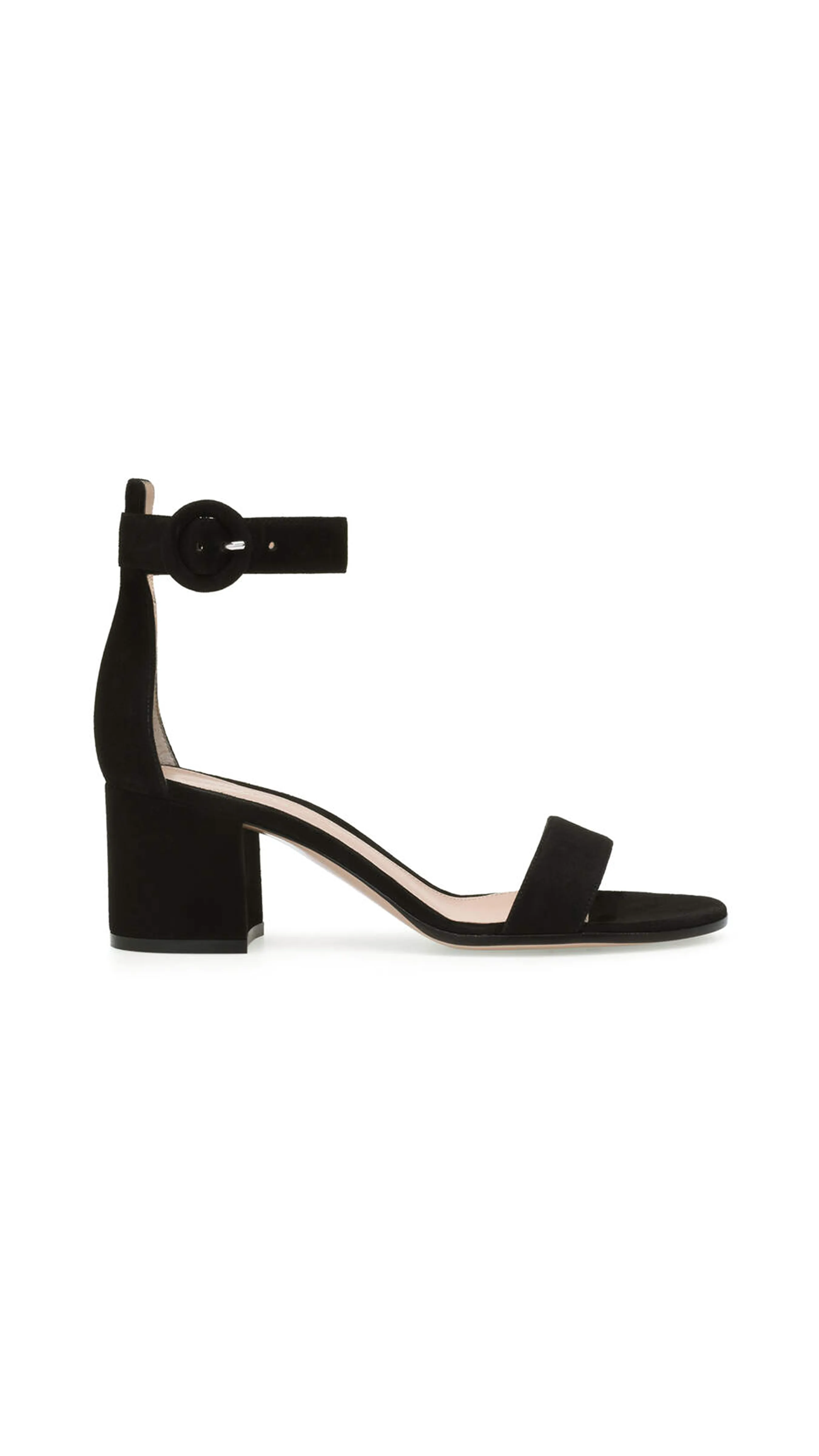 Black Suede Sandal - Versilia 60