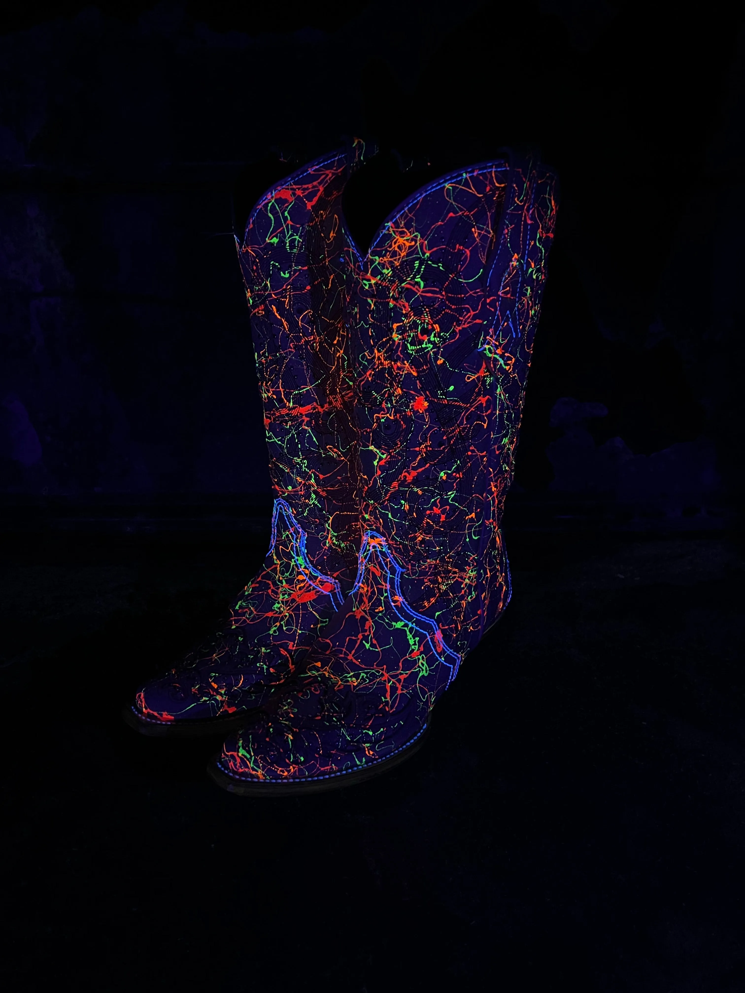 Blazing Neon Black Light Boots Store