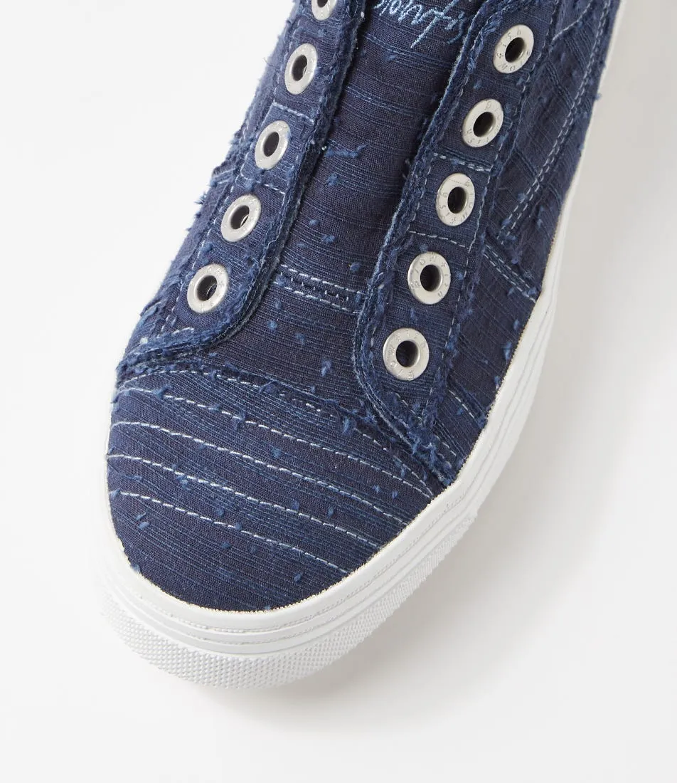 BLOWFISH Superplay Indigo Linen Sneakers