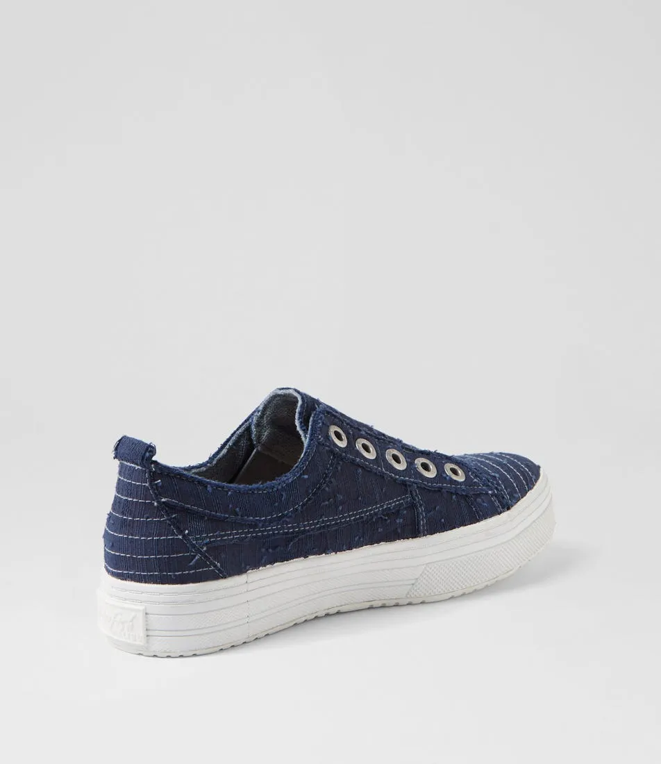 BLOWFISH Superplay Indigo Linen Sneakers