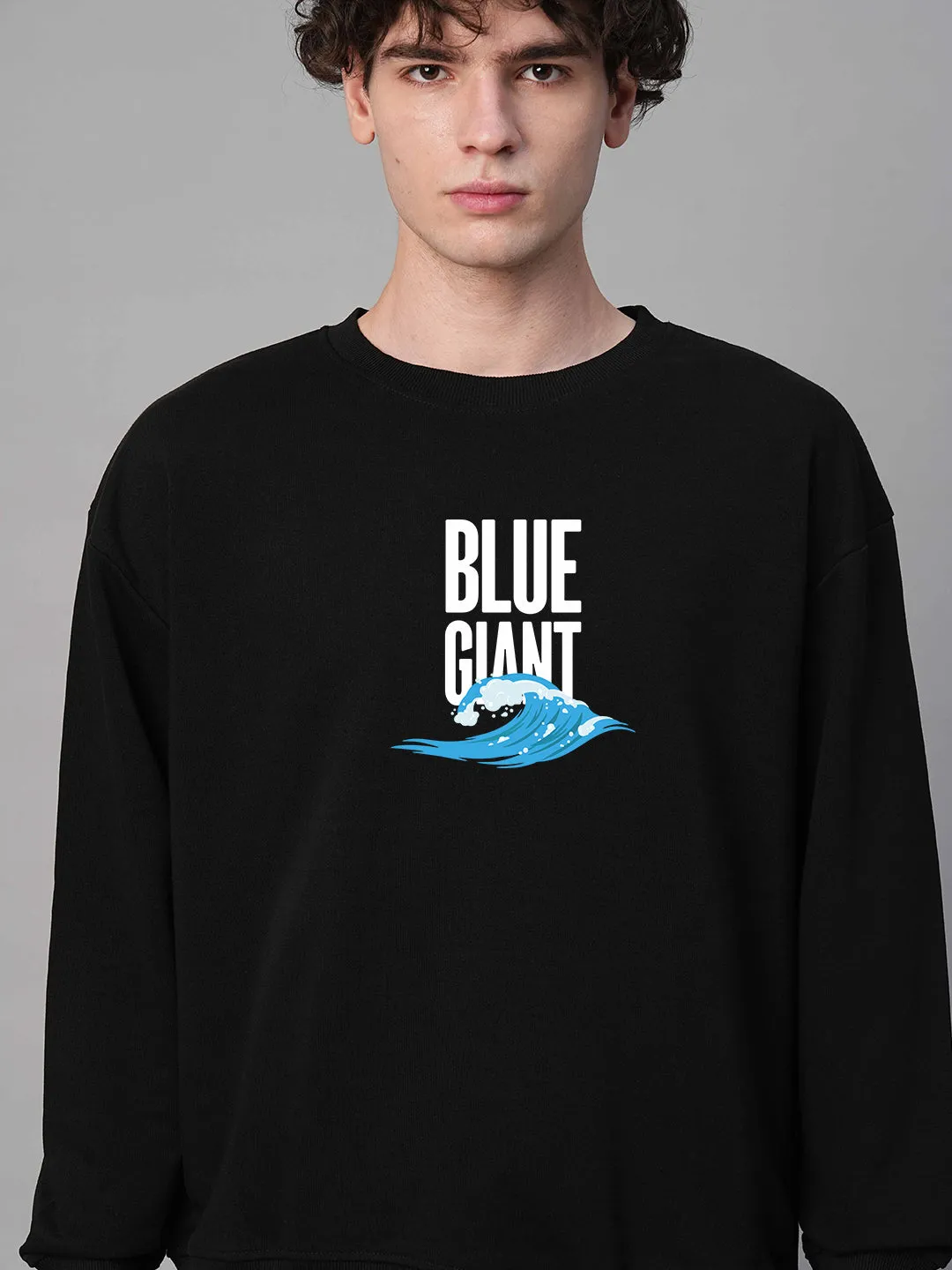 Blue Giant Men Drop Shoulder Premium Terry Sweatshirt