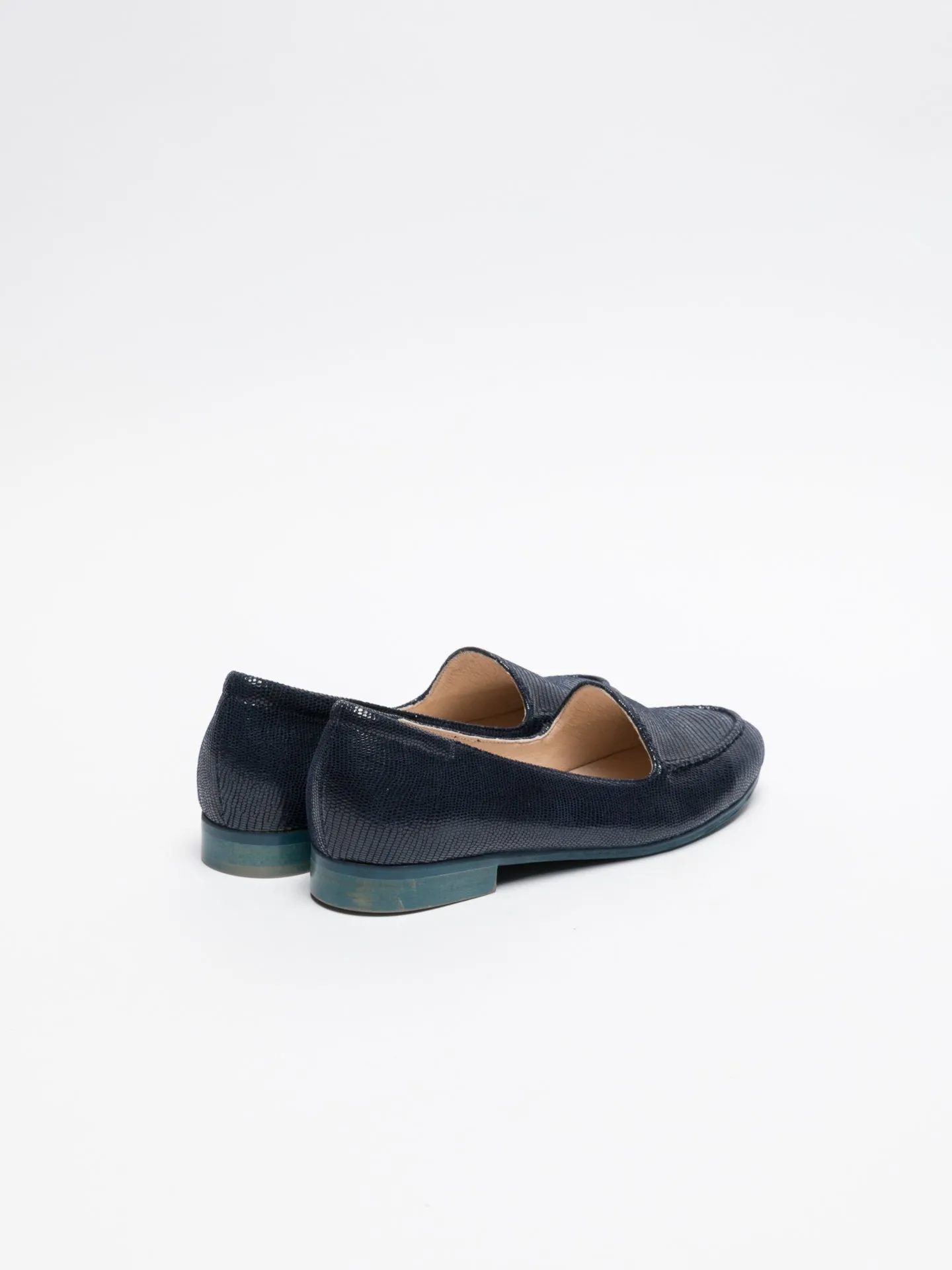 Blue Mocassins Shoes