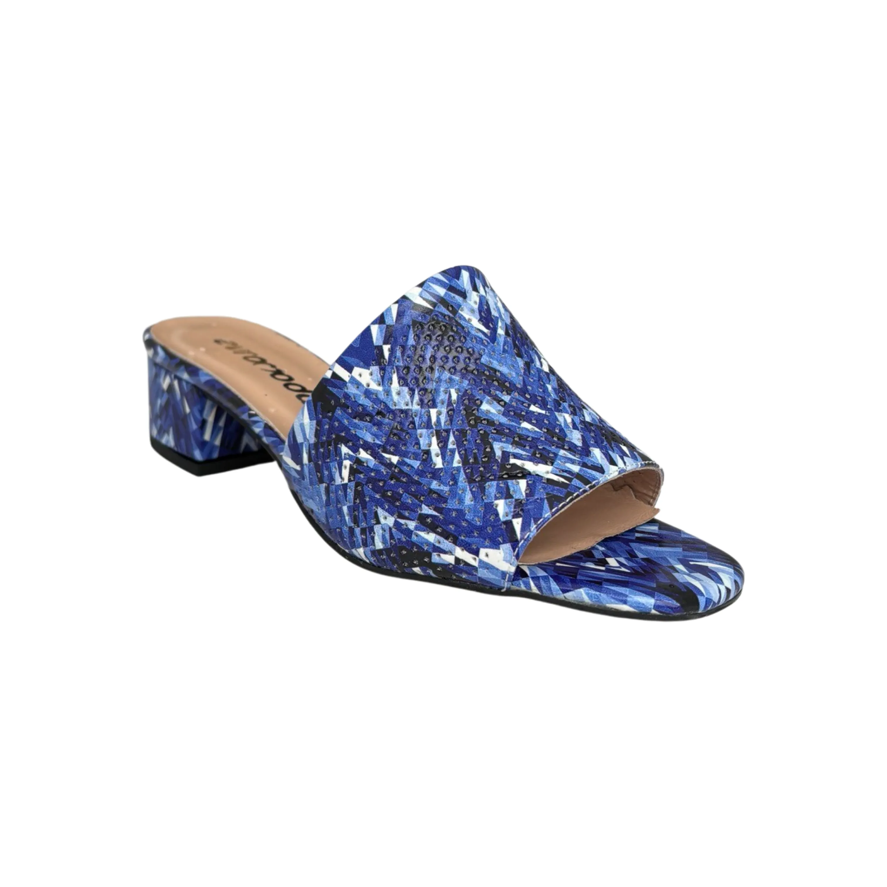 Blue Multi Slide Sandals