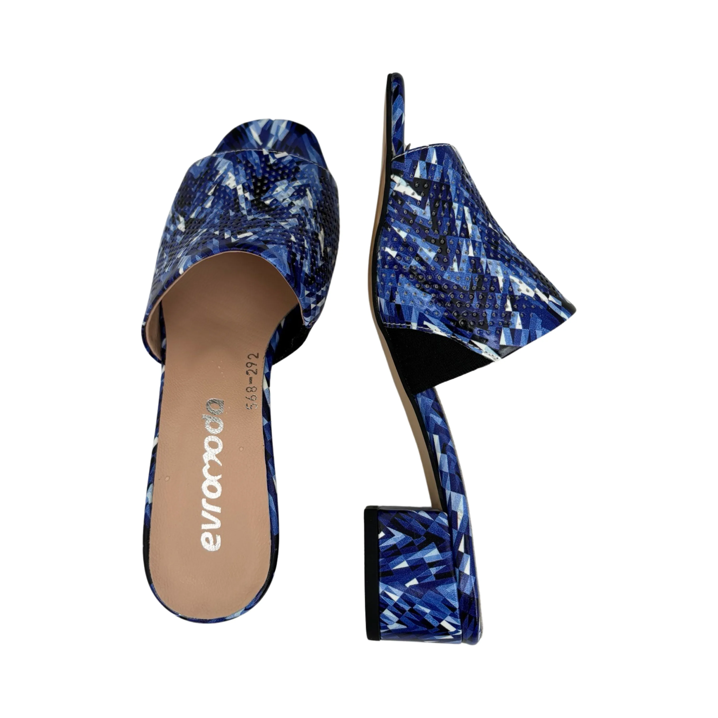 Blue Multi Slide Sandals