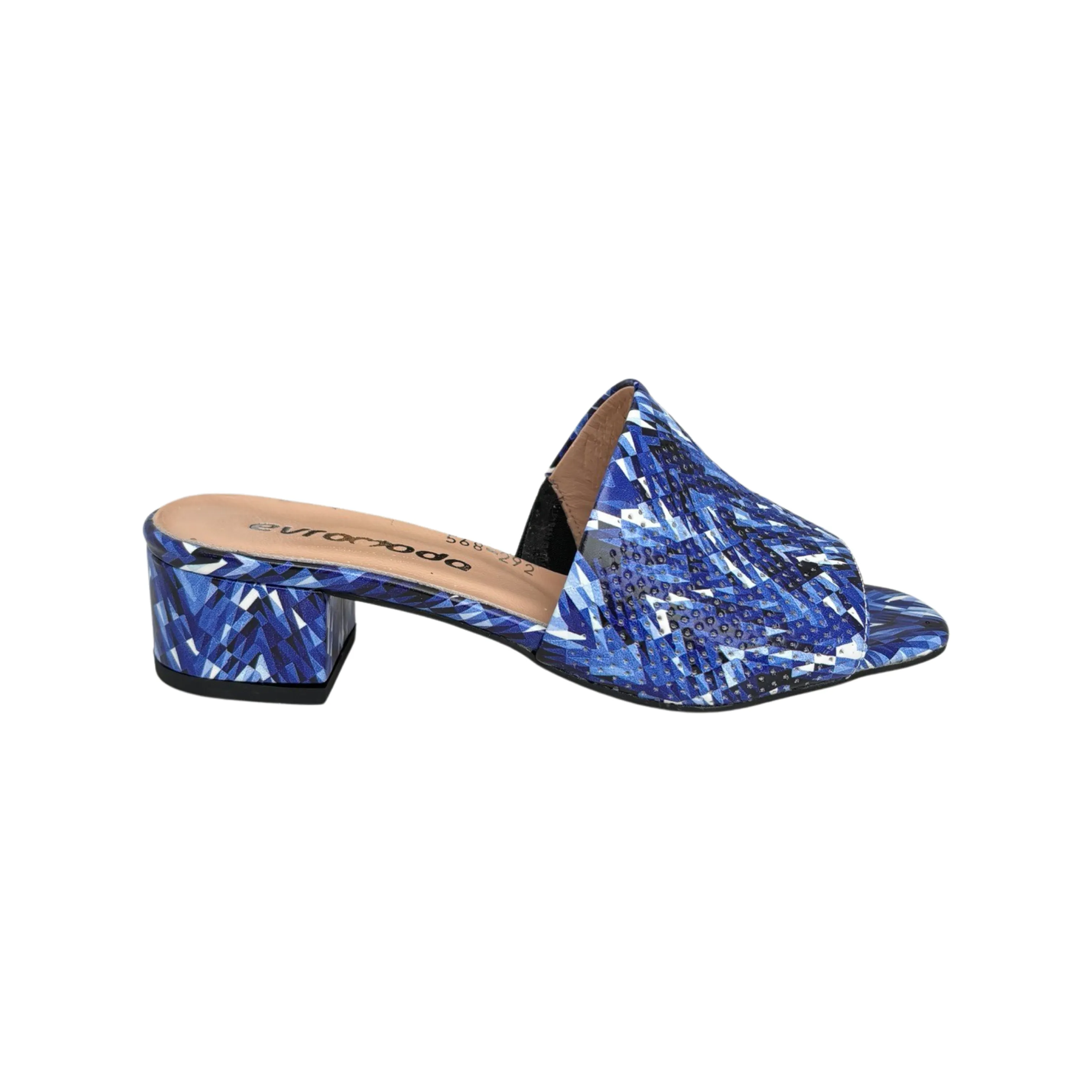 Blue Multi Slide Sandals