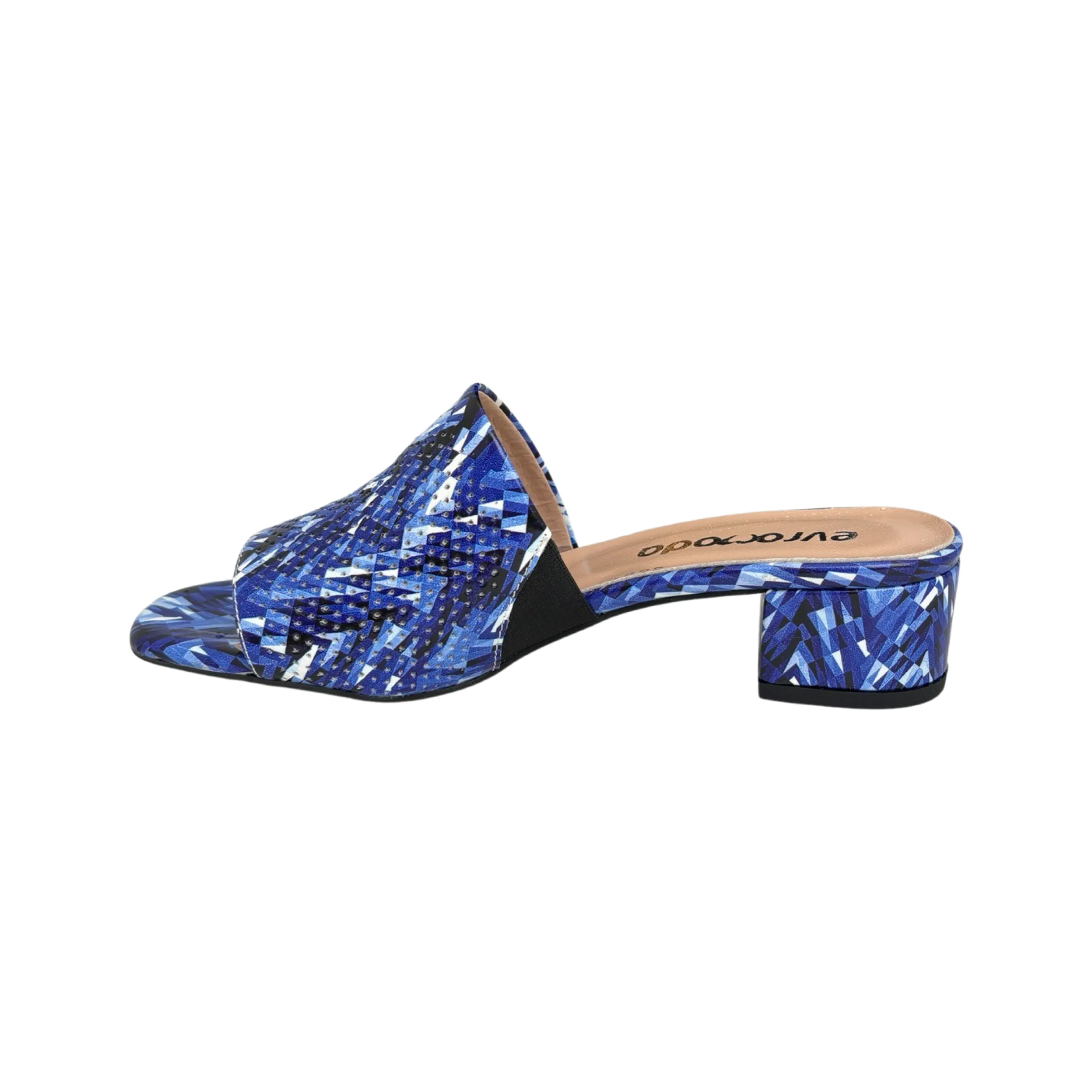 Blue Multi Slide Sandals