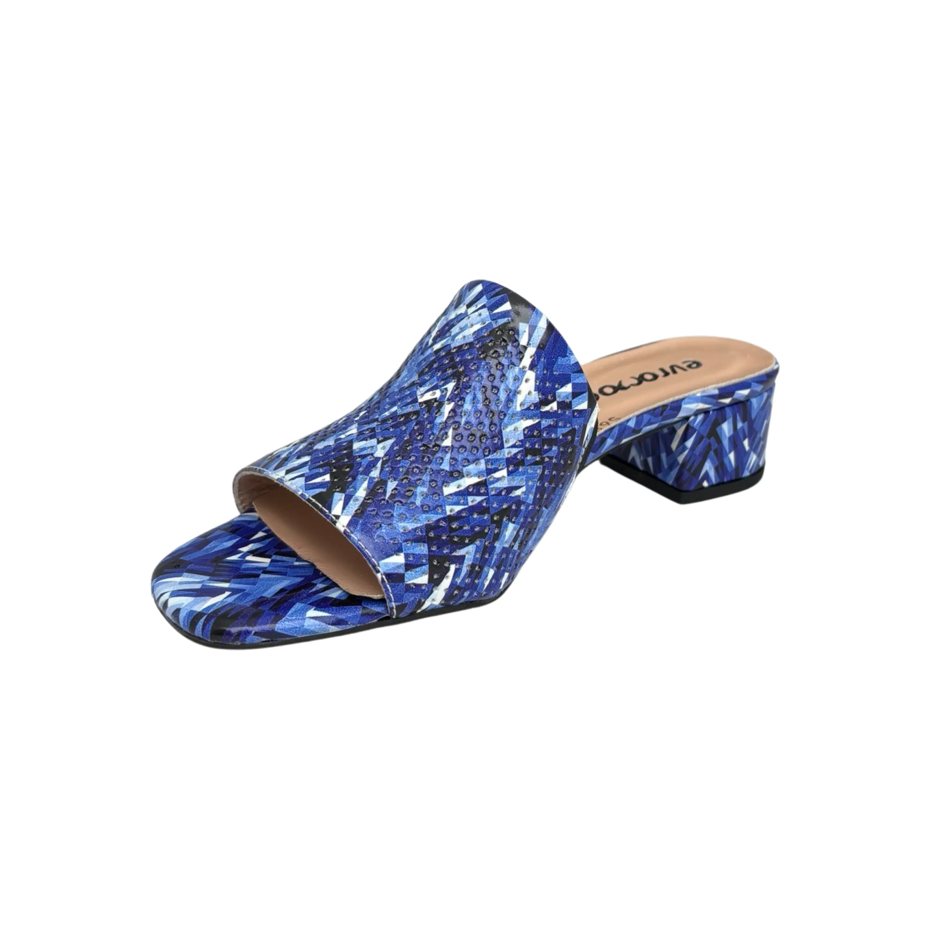 Blue Multi Slide Sandals