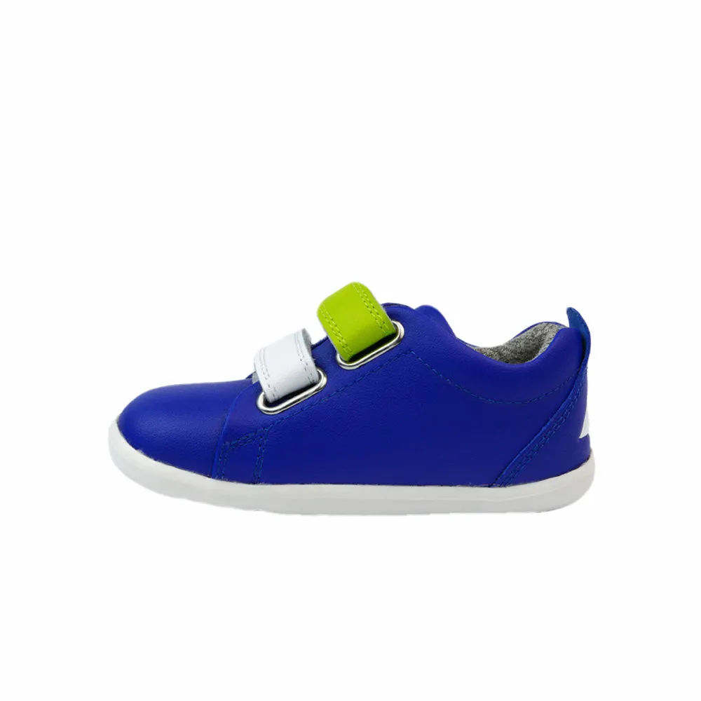 Bobux Step Up Grass Court Switch Blueberry (Lime + White) Trainer