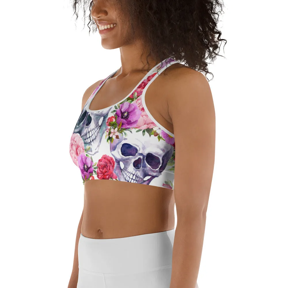 Boho Skull Sports Bra