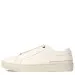 BOSS White Grained Leather Trainer