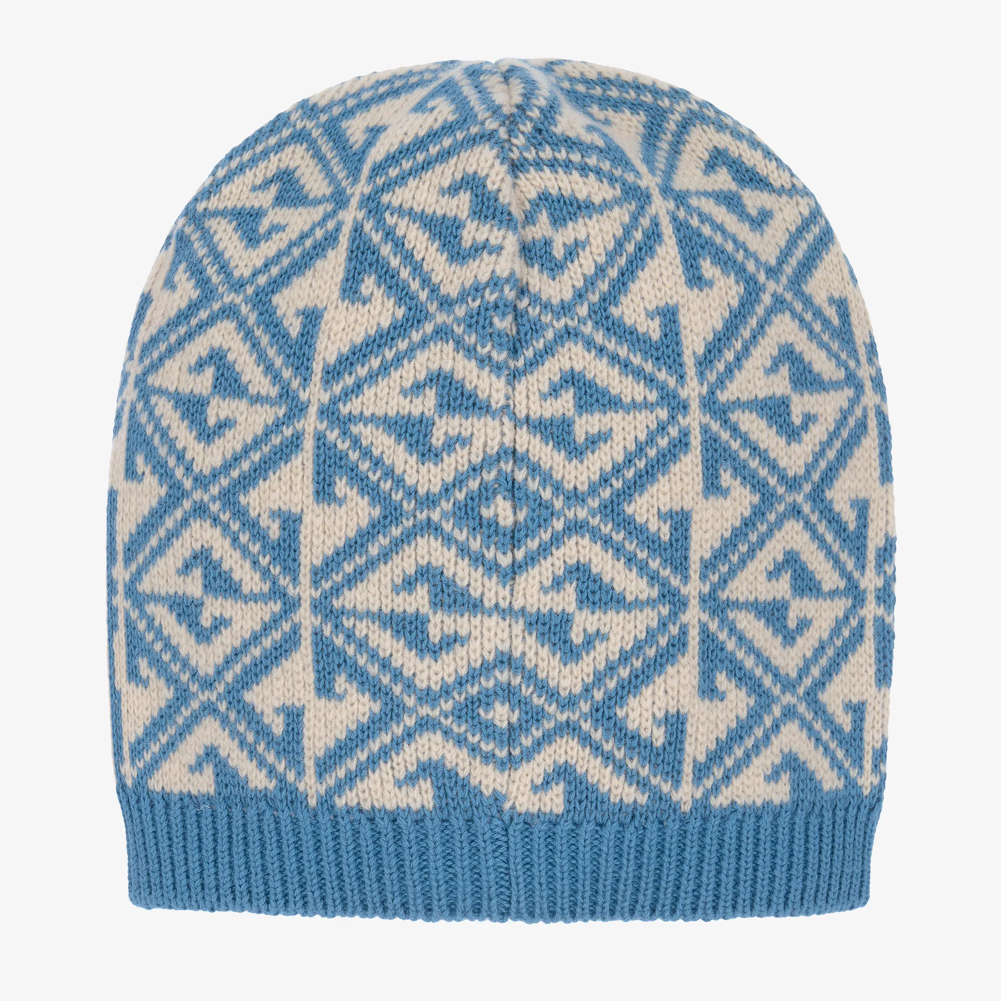 Boys Blue Wool Logo Hat