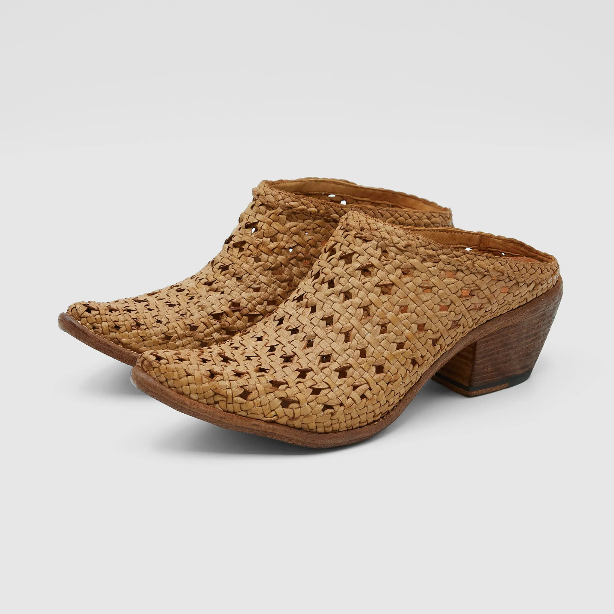 Braided Cowboy Mules for Women by Fauzian Jeunesse