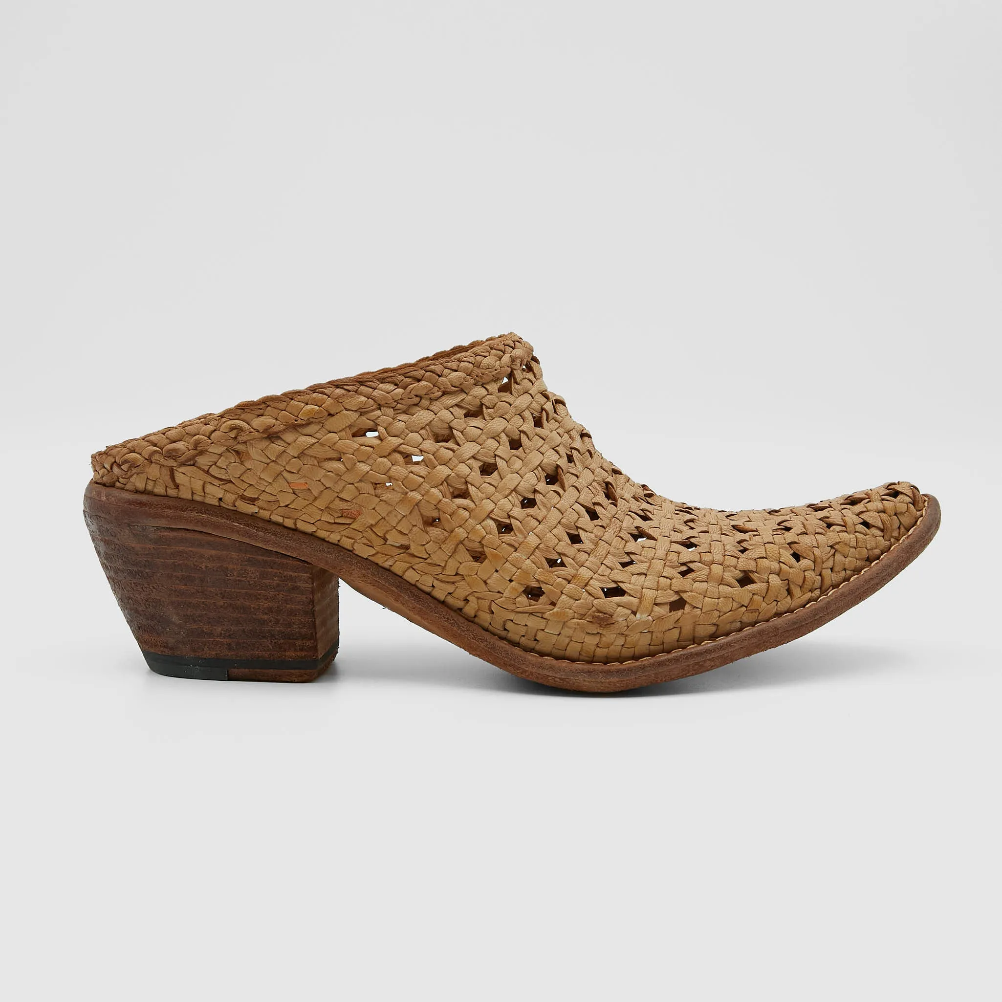 Braided Cowboy Mules for Women by Fauzian Jeunesse