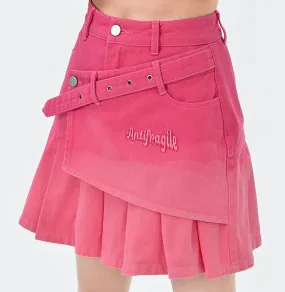 Pink Gradient Denim Skirt BY5240 Named 'Brave Girl'