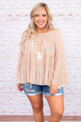 Breathless Charm Peach Top.