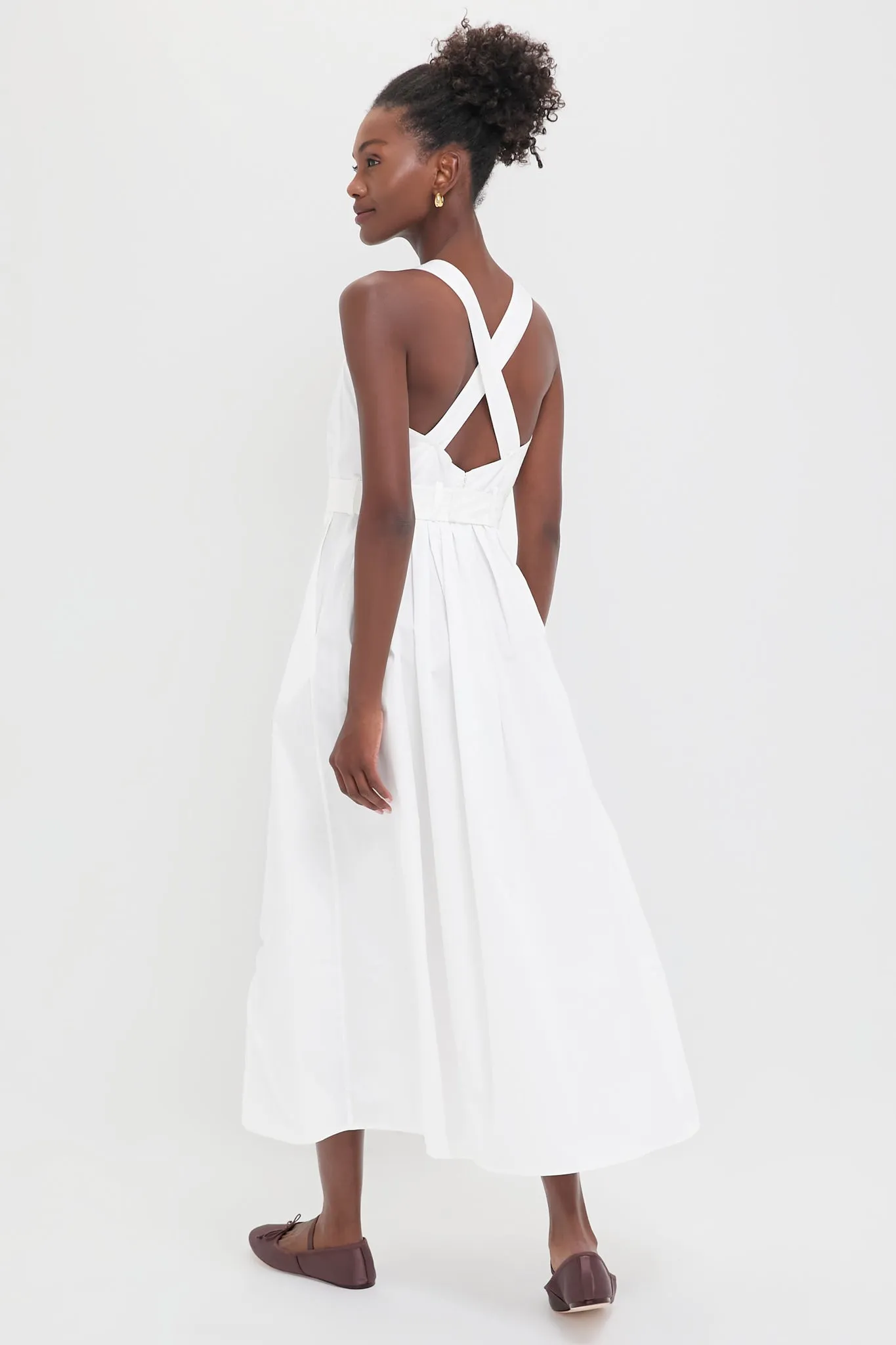 Bright White Cleo Dress