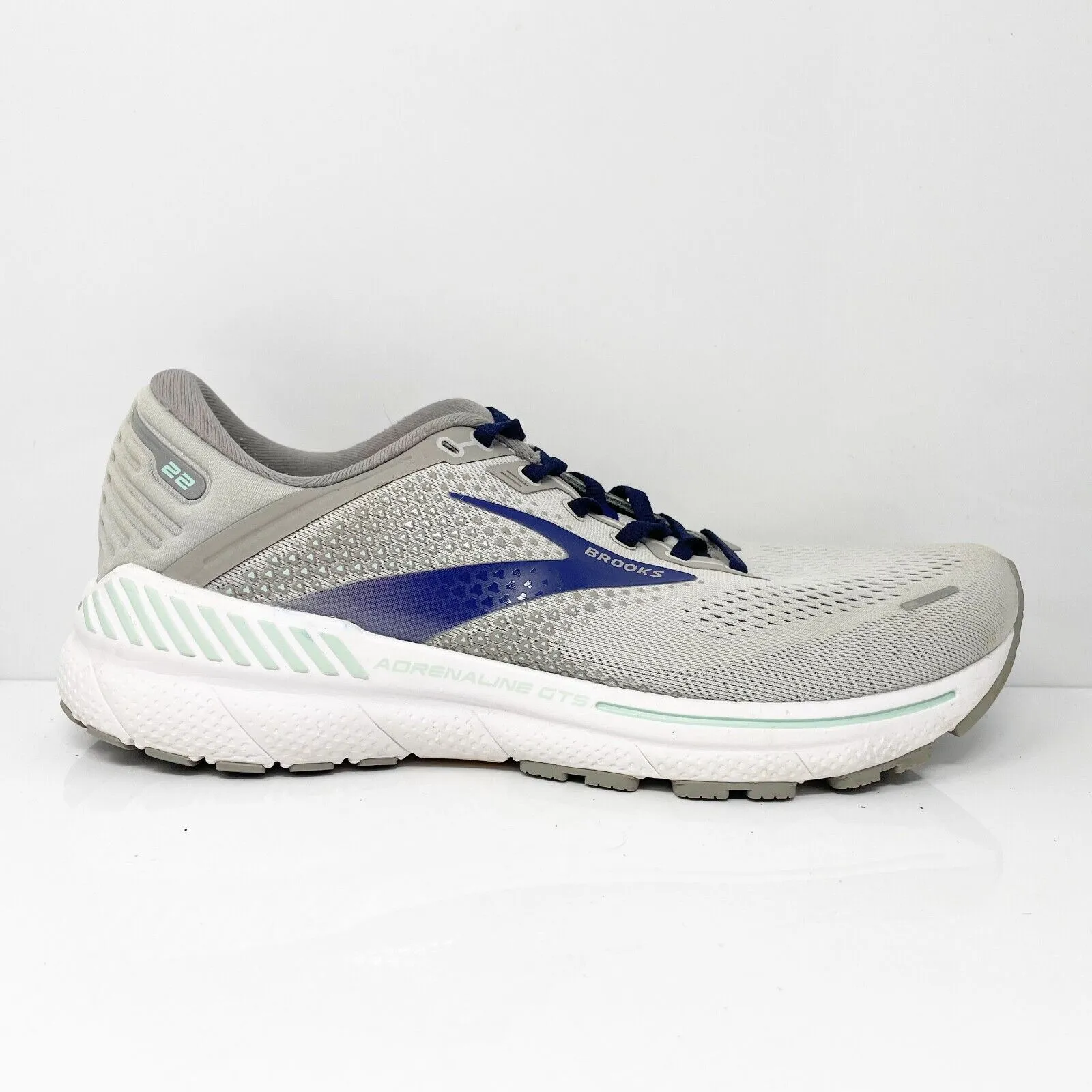 Brooks Womens Adrenaline GTS 22 1203532A045 Gray Running Shoes Sneakers 11.5 2A