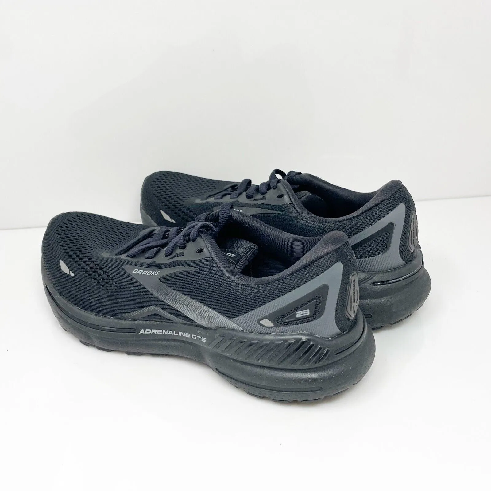 Brooks Womens Adrenaline GTS 23 1203811B020 Black Running Shoes Sneakers Sz 7.5B