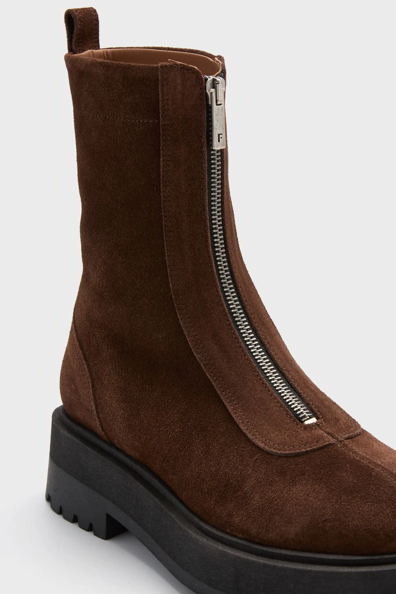 Brown Suede Alma Boots