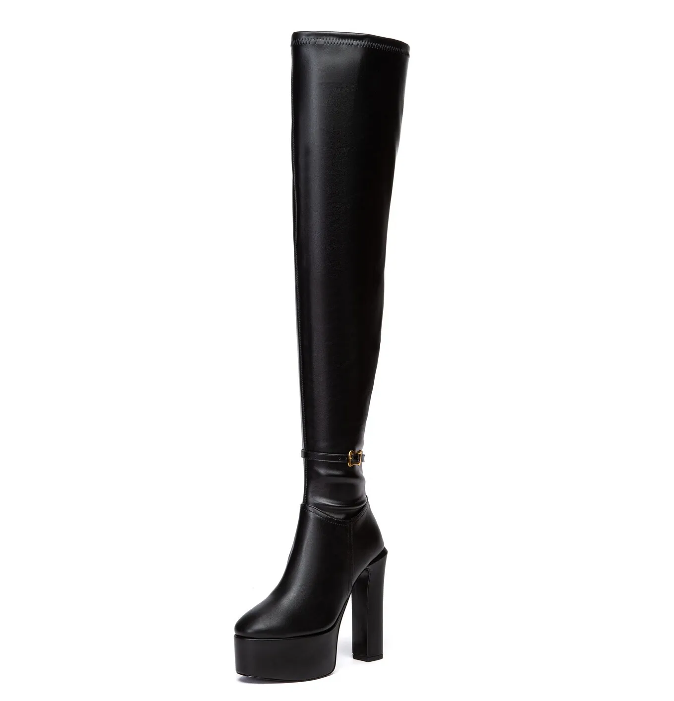 BRYANNA | BLACK MATTE | THIGH BOOTS