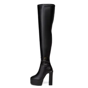 BRYANNA | BLACK MATTE | THIGH BOOTS