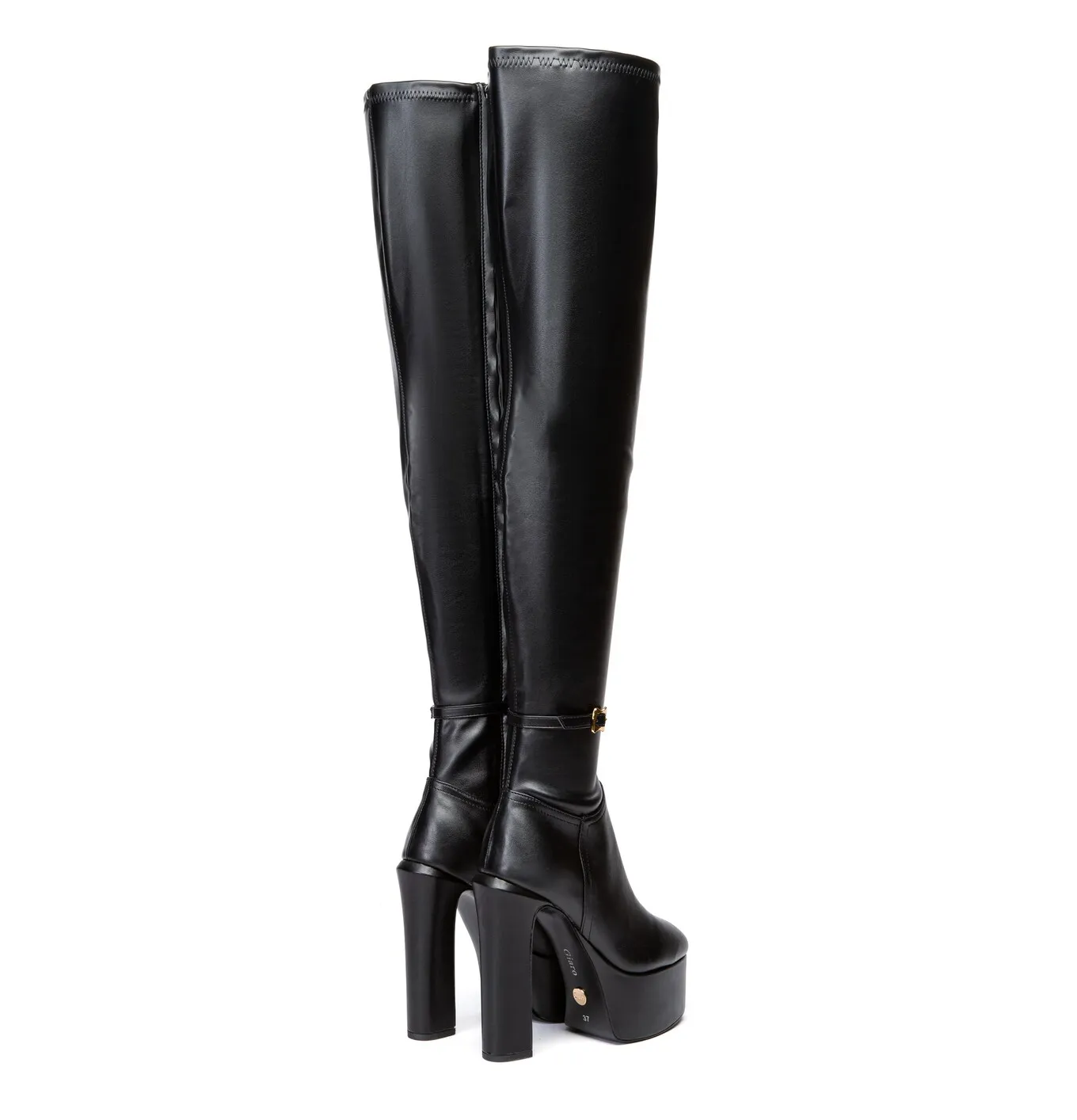 BRYANNA | BLACK MATTE | THIGH BOOTS