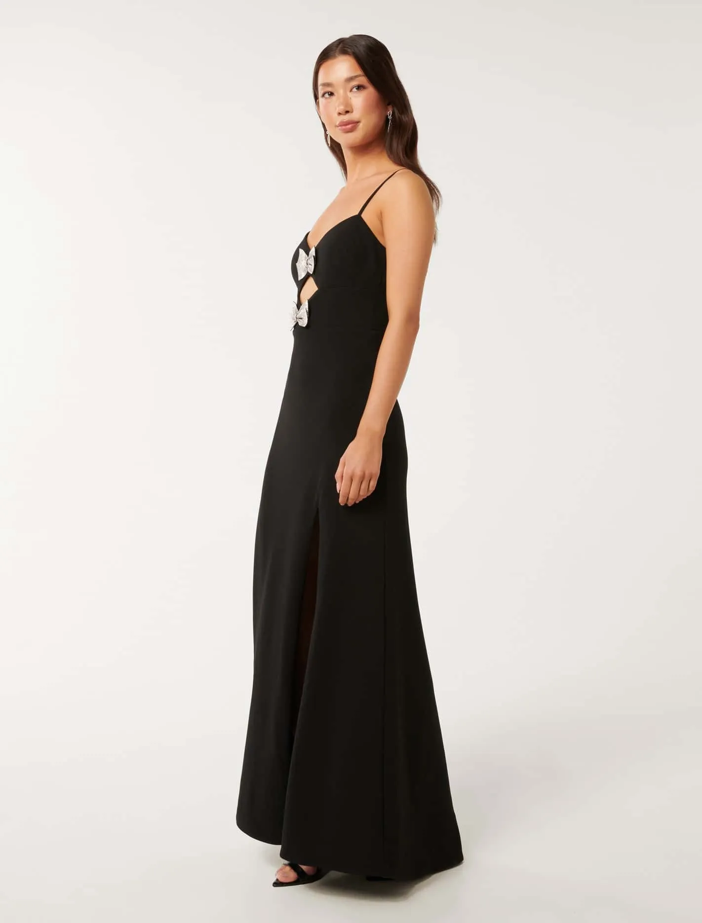 Brynn Strappy Bow Maxi Dress