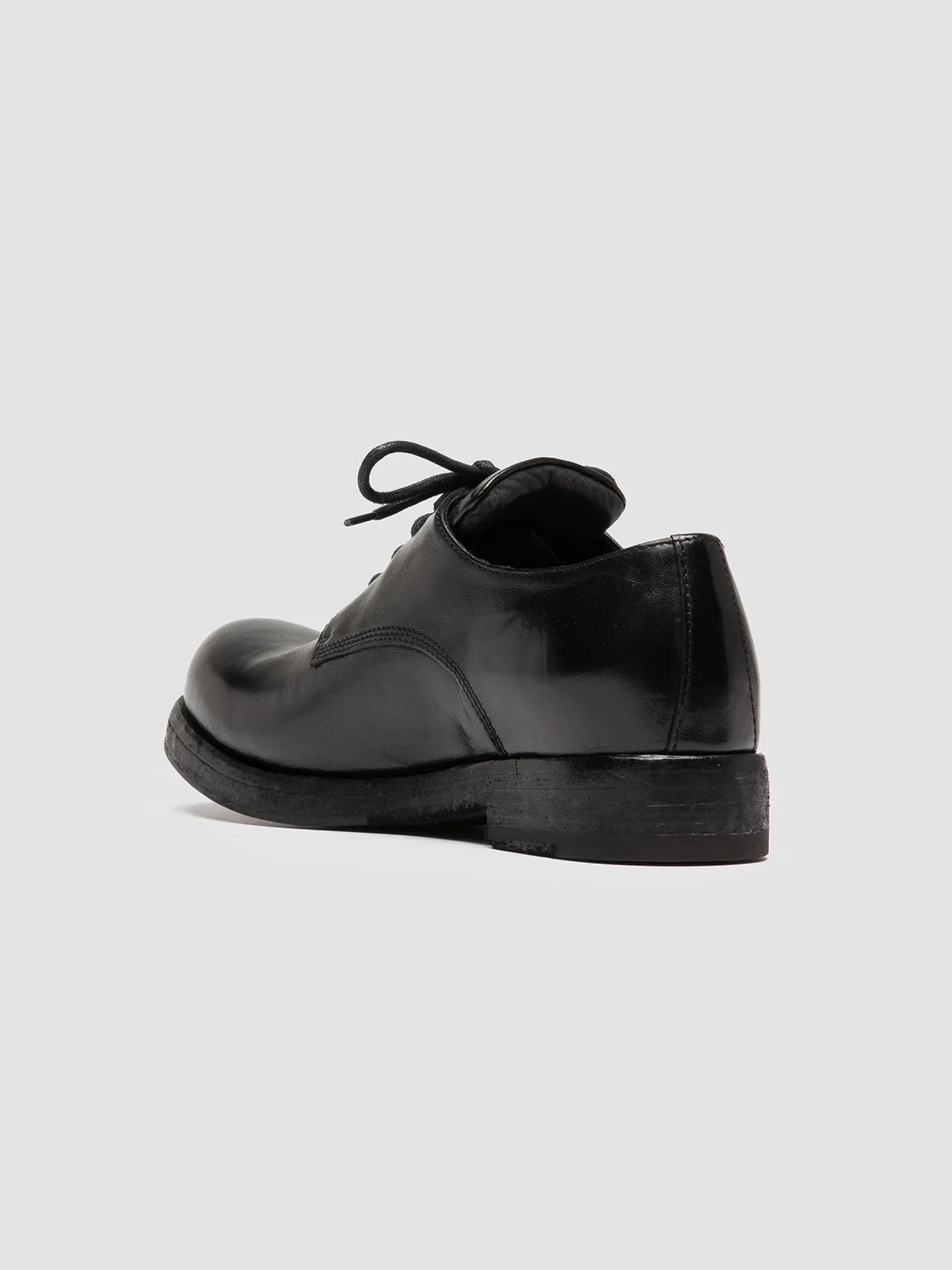 BULLA DD 301 - Black Leather Derby Shoes