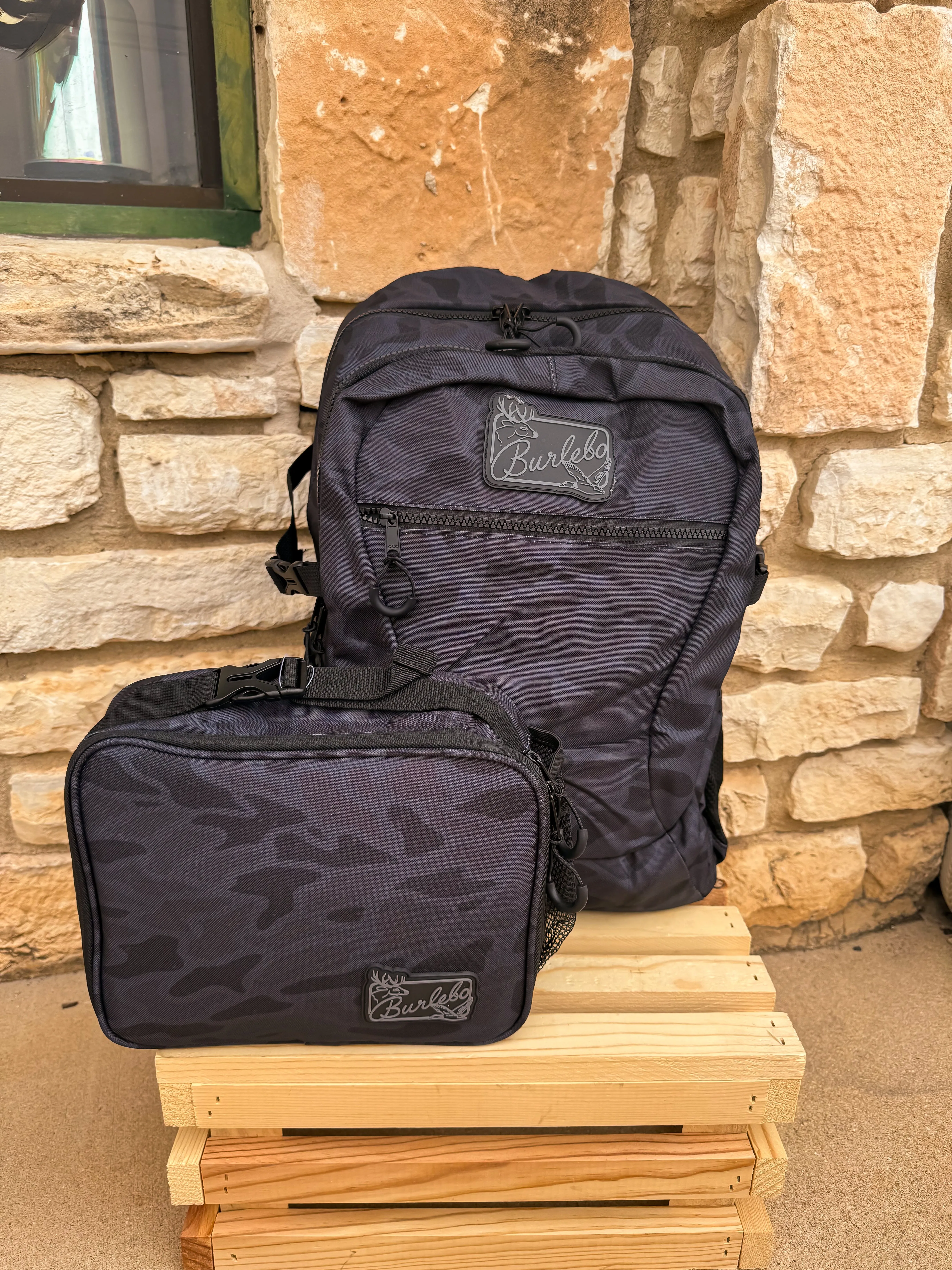 Black Camo Burlebo Lunchbox