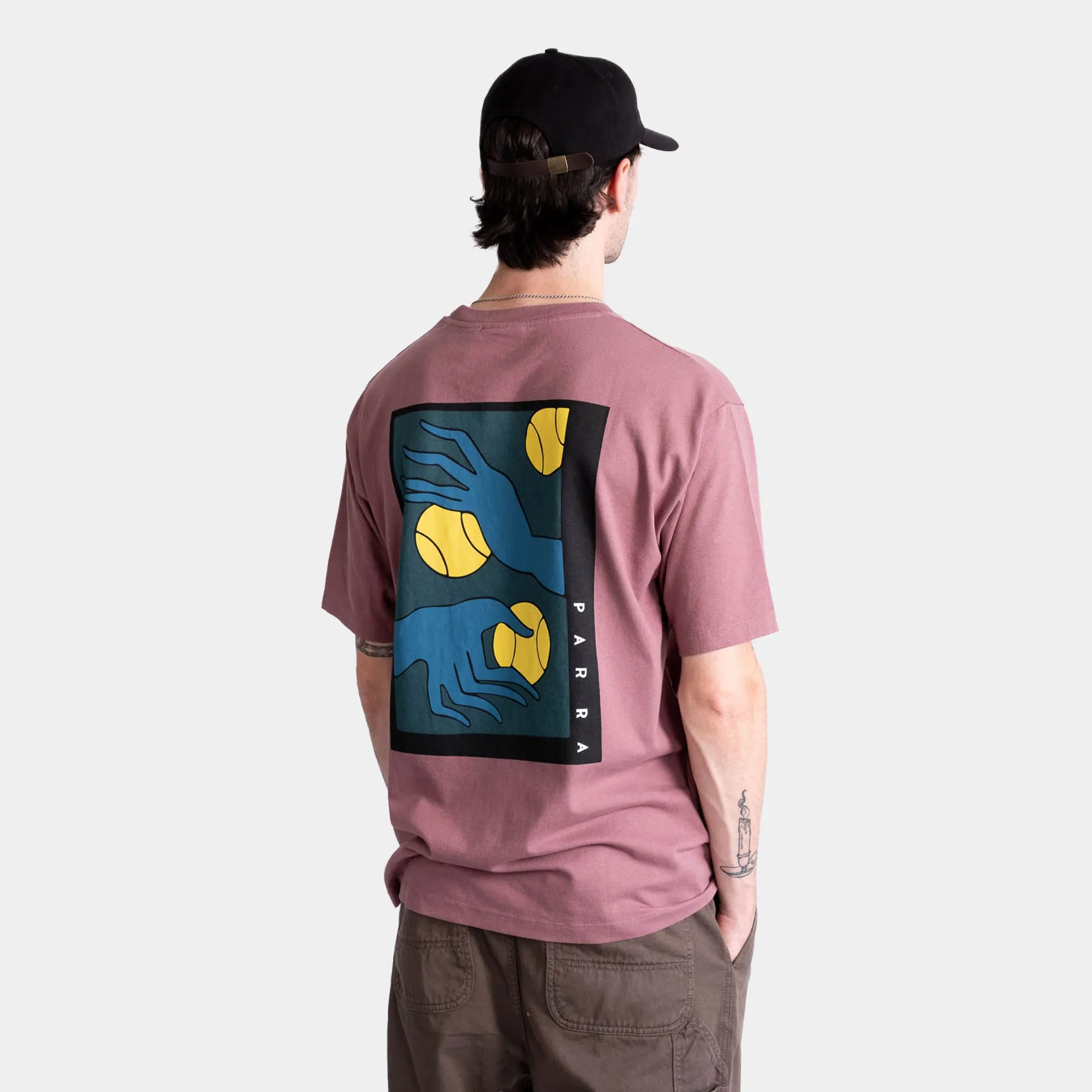 By Parra Ball Catcher T-Shirt - Dusty Pink