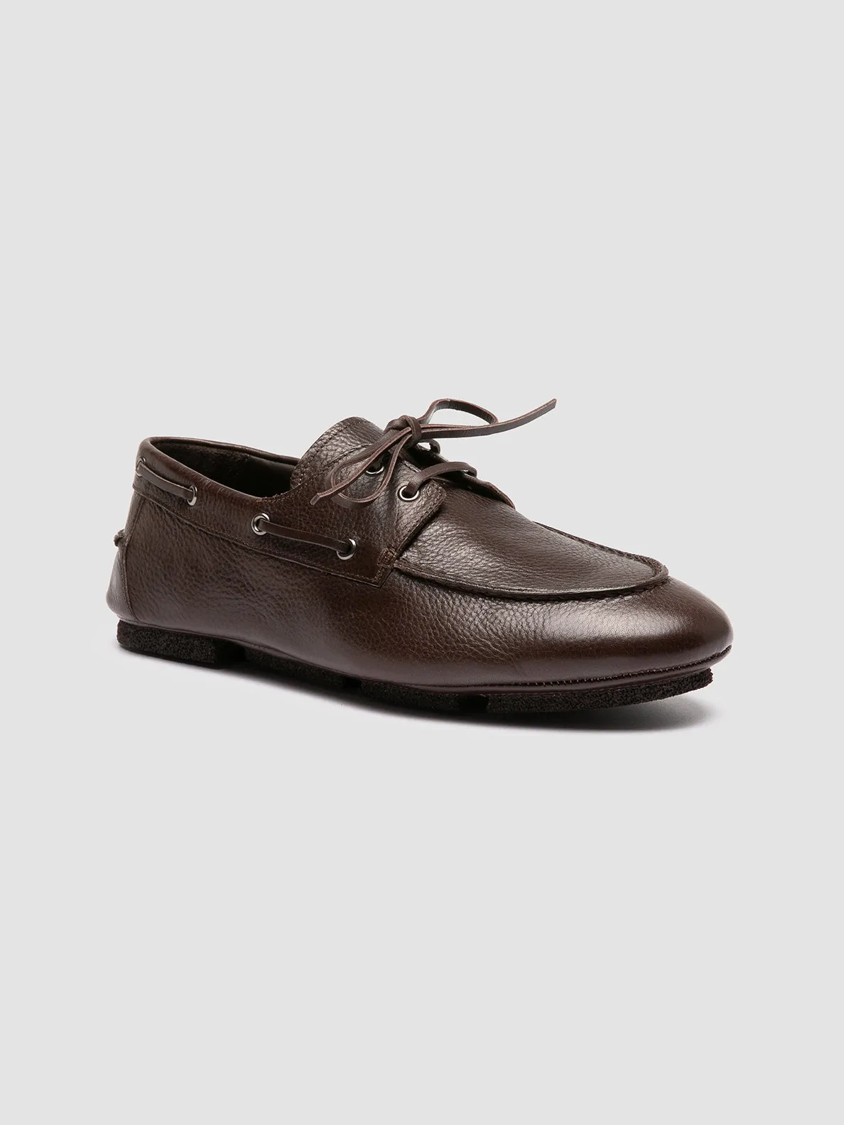 C-SIDE 004 - Brown Suede Boat Shoes