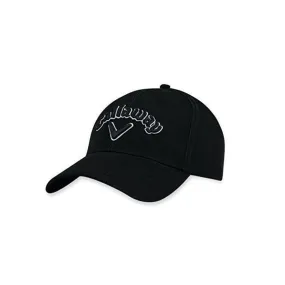 Black Callaway Heritage Twill 2018 Adjustable Golf Hat